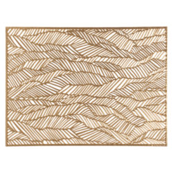 Chilewich Drift Rectangle Placemat, Brass